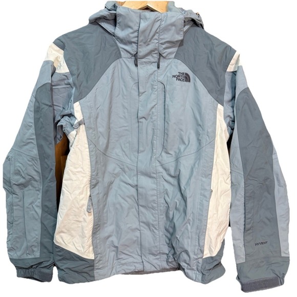 THE NORTH FACE HyVent Color Block Full Zip Windbreaker Jacket Vintage Small‎ EUC - Picture 10 of 10